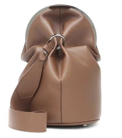 Max Mara Cecile Leather Shoulder Bag In Brown | ModeSens