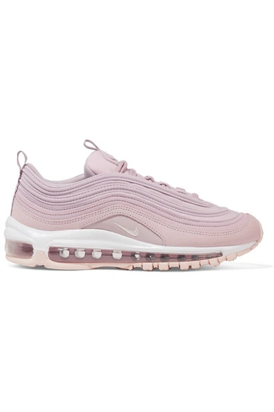 Shop Nike Air Max 97 Leather, Suede And Mesh Sneakers In Lilac