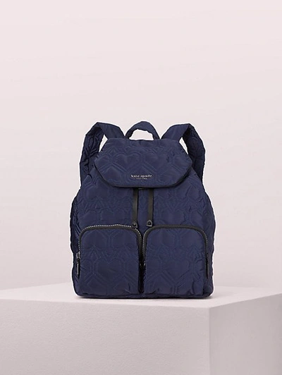 Shop Kate Spade Jayne Large Backpack In Rich Navy