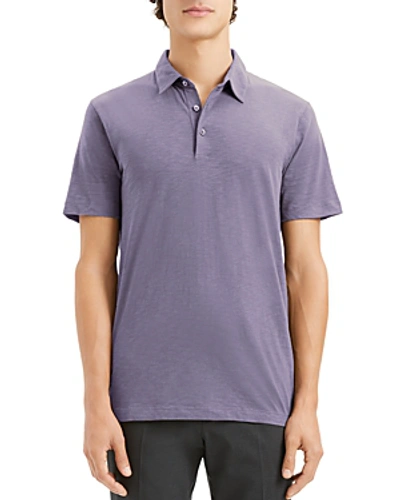 Shop Theory Bron Cosmo Polo Shirt In Amethyst