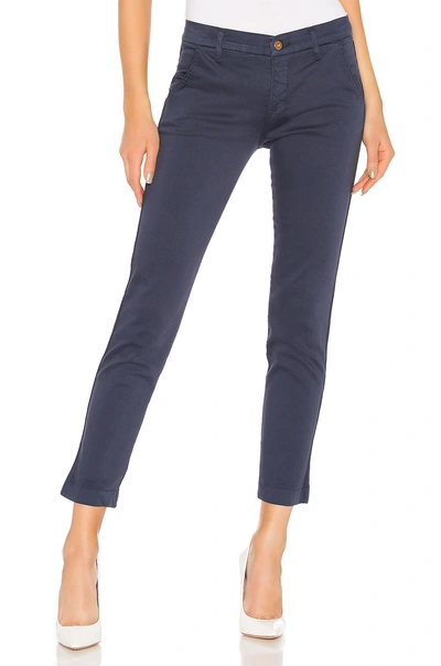Shop Nsf Wallace Skinny Tape Seam Trouser In Navy