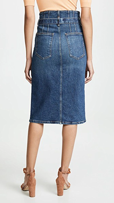 Denton high waist hotsell denim skirt veronica beard