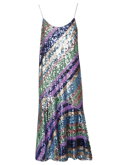 Shop Essentiel Antwerp Sequined Dress In Multicolor