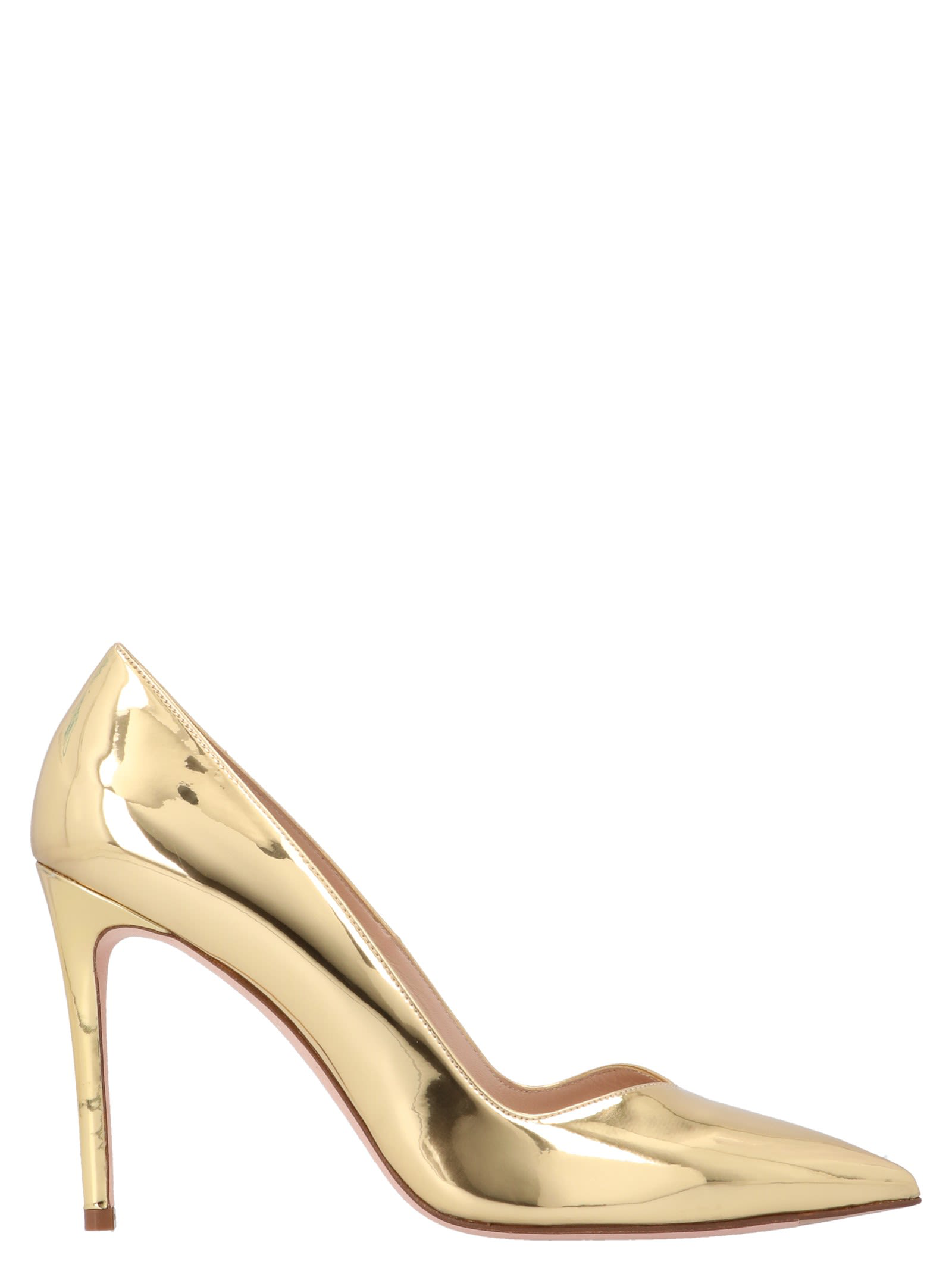 gold stuart weitzman shoes