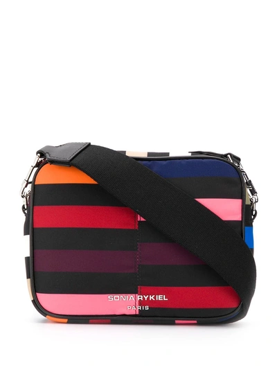 Shop Sonia Rykiel Panelled Crossbody Pouch Bag - Black