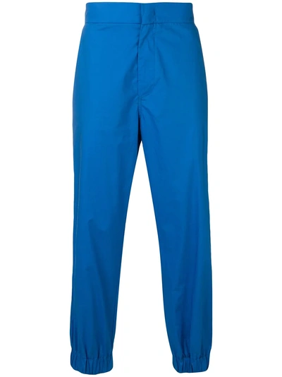 Shop Moncler Genius Straight-cut Trousers - Blue