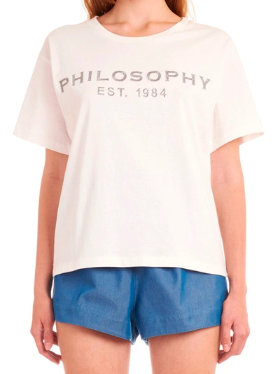 Shop Philosophy Di Lorenzo Serafini T-shirt In White