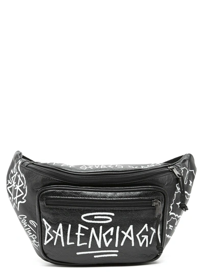 Shop Balenciaga Bag In Black&white 