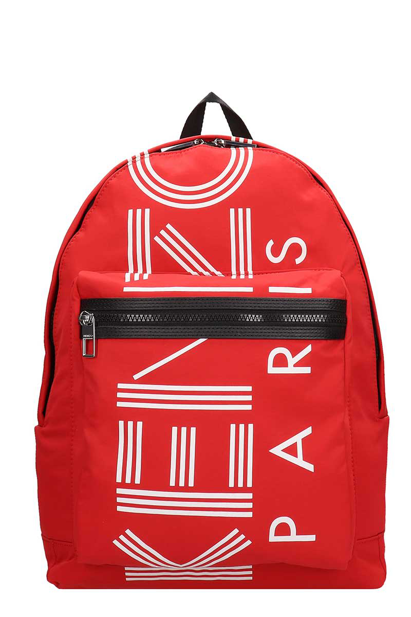 Kenzo Red Nylon Backpack ModeSens