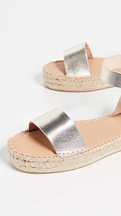 Shop Soludos Cadiz Sandals In Platinum