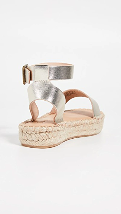 Shop Soludos Cadiz Sandals In Platinum