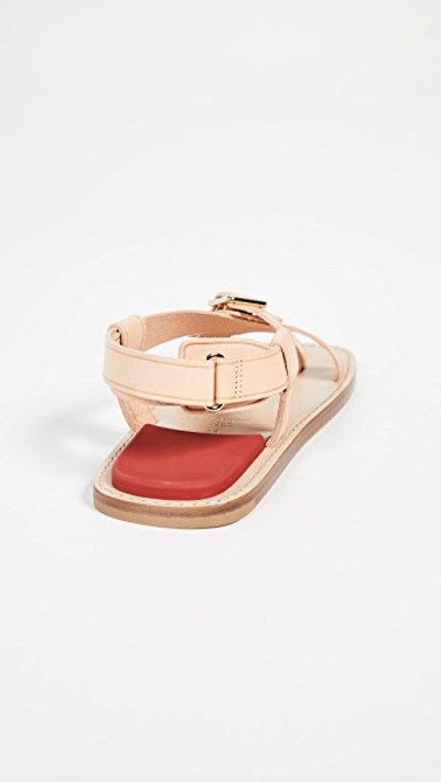 Shop Acne Studios Biana Sandals In Beige/red