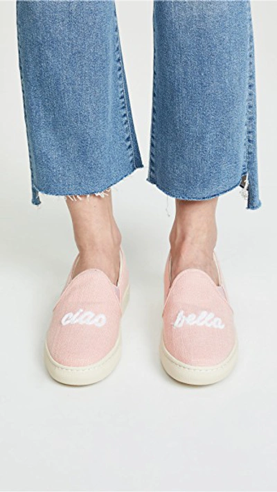 Shop Soludos Ciao Bella Sneakers In Dusty Rose