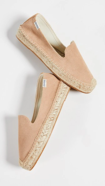 Shop Soludos Platform Smoking Slippers In Blush