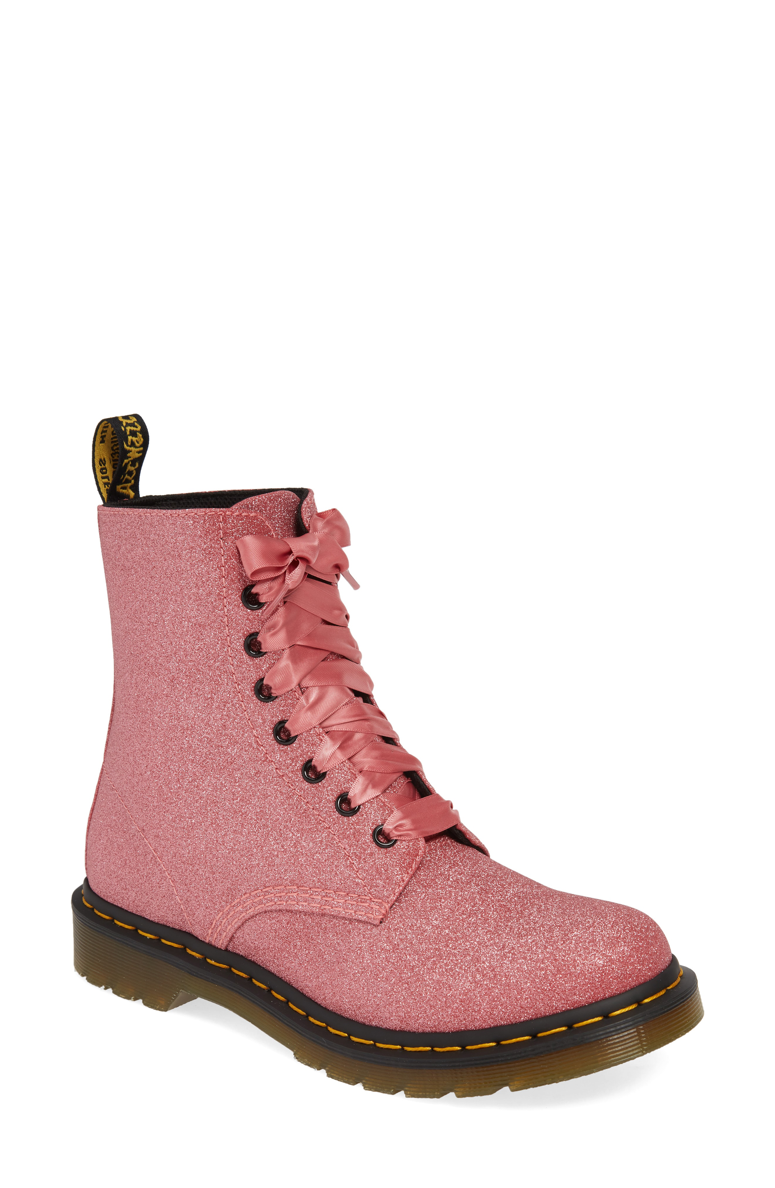 dr martens pascal glitter pink