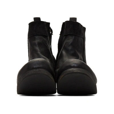 Shop Boris Bidjan Saberi Black Zip-up Boots
