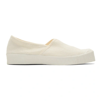 Shop Spalwart White Special V Slip-on Sneakers In 0020cream