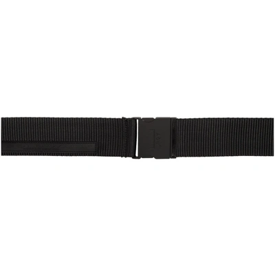 Shop A-cold-wall* Black Webbing Belt In Sc1 1 Black