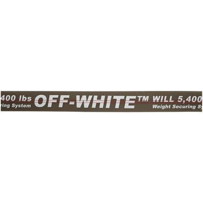 Shop Off-white White And Grey Pvc Industrial Belt In Black