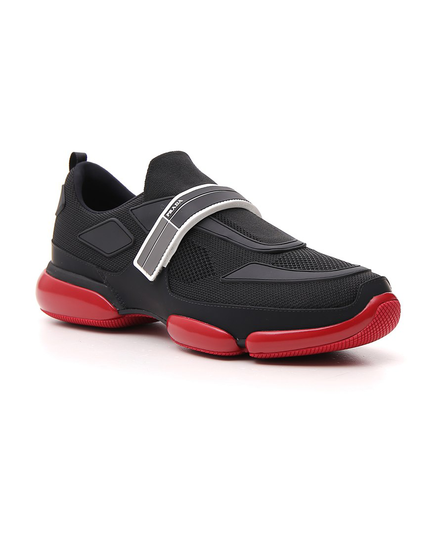 prada touch strap fastening sneakers