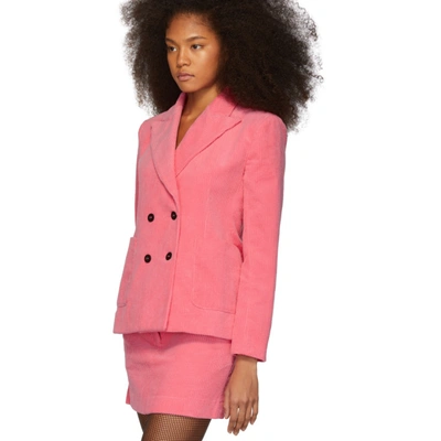 Shop Ashley Williams Pink Corduroy Executive Blazer