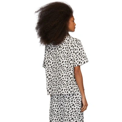 Shop Ashley Williams Ssense Exclusive Black And White Scribble Tropic Shirt In Whtscribble