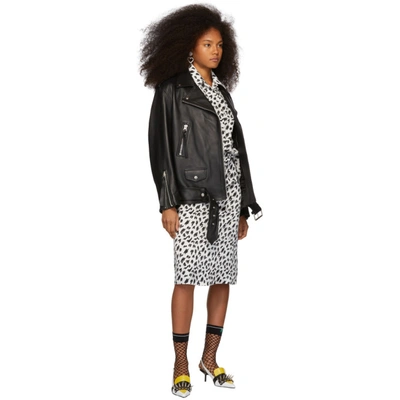 Shop Ashley Williams Ssense Exclusive Black And White Scribble Tropic Shirt In Whtscribble