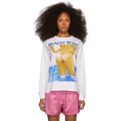 Shop Ashley Williams White Beach Bum T-shirt
