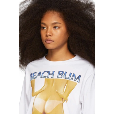 Shop Ashley Williams White Beach Bum T-shirt