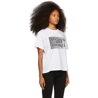 Shop Ashley Williams White Retired And Loving It T-shirt