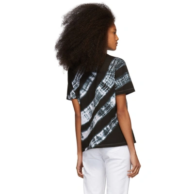 Shop Ashley Williams Black And White Tie-dye Reincarnation T-shirt In Black Tie D