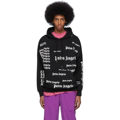 Palm Angels Black Ultra Logo Over Hoodie ModeSens