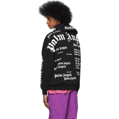 Palm Angels Black Ultra Logo Over Hoodie ModeSens