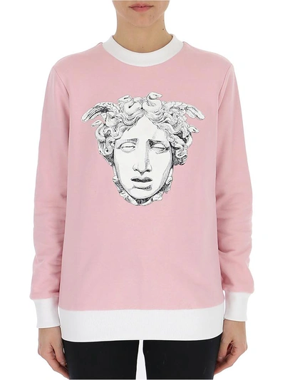 Shop Versace Medusa Sweatshirt In Pink