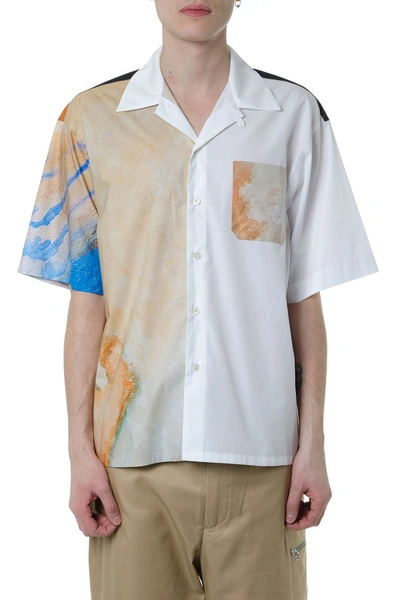 Shop Marni Cotton Multicolor Patchwork Shirt