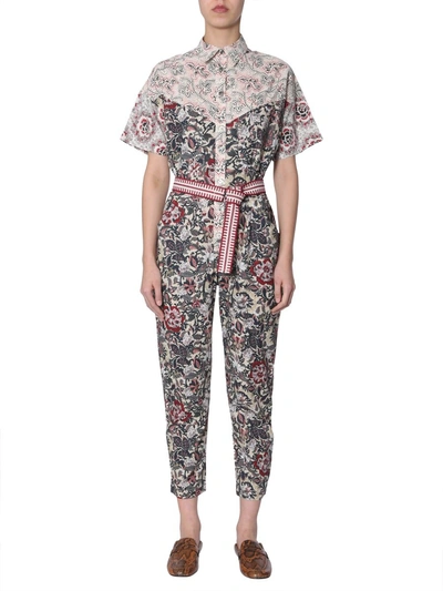 Shop Isabel Marant Étoile Pattern Print Jumpsuit In Multi