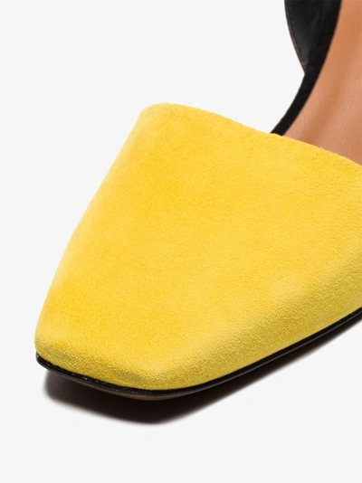 Shop Neous Sarco 55 Slingback Pumps In Yellow
