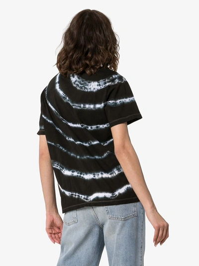 Shop Ashley Williams Graphic Print Tie-dye Cotton T-shirt In Black