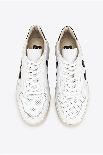 Shop Veja V10 Leather Extra White Black