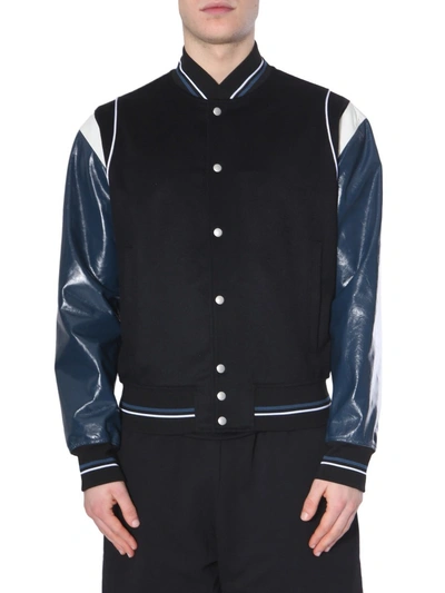 Shop Givenchy Back Logo Embroidered Jacket In Multi