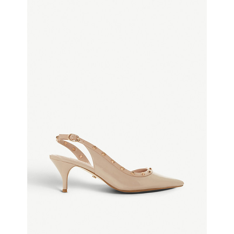 dune studded kitten heels