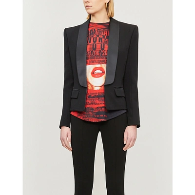 Shop Balmain Graphic-print Sleeveless Cotton-jersey T-shirt In Red Black