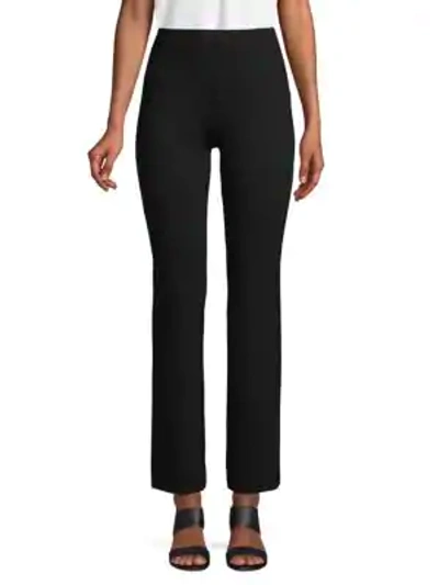 Shop Saks Fifth Avenue High-rise Flared Pants In Black