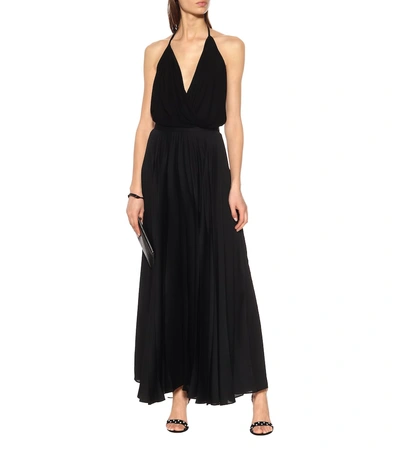 Shop Rick Owens Lilies Stretch Jersey Top In Black