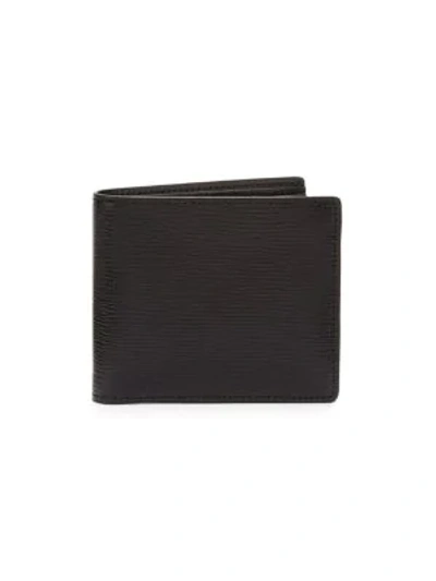 Shop Maison Margiela Denim Bi-fold Wallet In Black