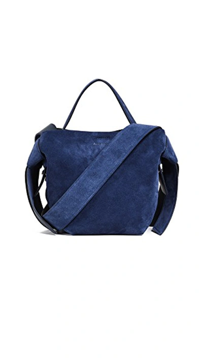 Shop Acne Studios Musubi Mini Bag In Navy