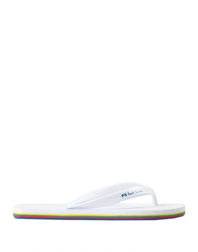 Shop Ps By Paul Smith Toe Strap Sandals In White