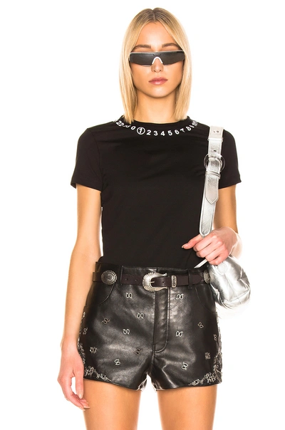 Shop Maison Margiela Number Top In Black.