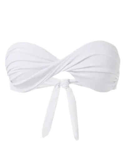 Shop Melissa Odabash Martinique Bandeau Bikini Top In White
