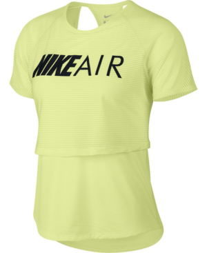 Nike Air Dri-fit Logo Running Top In 